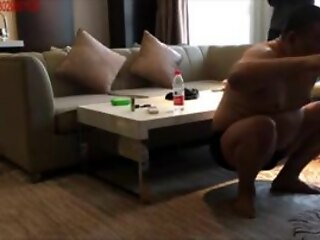 Thick Japanese beauty indulges in kinky sex with askinny Chinese guy, exploring their wild desires.